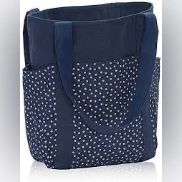 Thirty one Go-to tote- navy dancing dots NIP - Picture 3 of 4